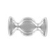 Cymbal ™ DQ metal Connector Dialiskari for Ginko beads - Antique silver